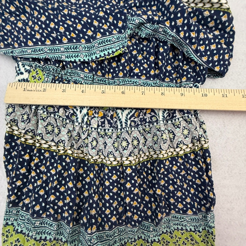 Matilda Jane Romper Girls 10 Blue Floral Boho Sleeveless Rayon Summer - Picture 9 of 15